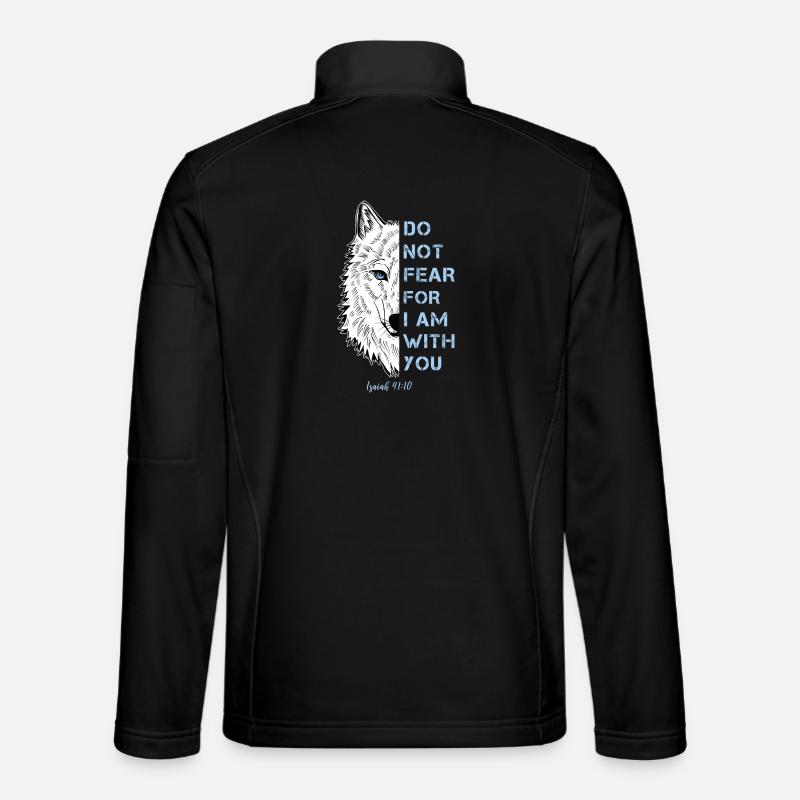Religiøst sitat - Unisex softshell-jakke - svart
