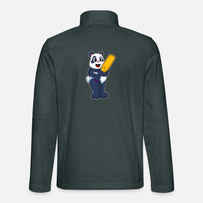 Panda Cricket Cricket Bat Veste en tissu softshell Unisexe