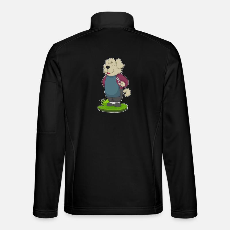 Coiffeur pour chien Ciseaux - Veste en tissu softshell Unisexe - noir