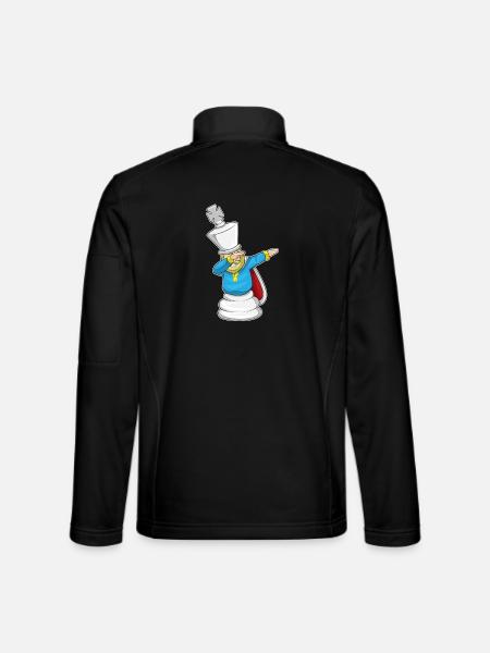 Pièce d’échecs Pièce d’échecs Roi - Veste en tissu softshell Unisexe - noir