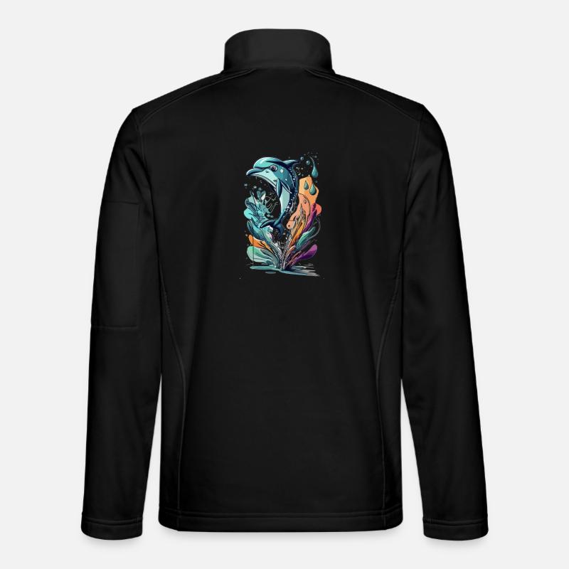 DOLPHIN - Unisex Softshell Jacket - black