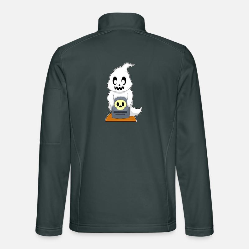 Tombe fantôme d’Halloween Veste en tissu softshell Unisexe