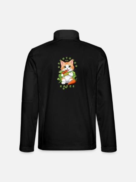 Bio Katze - Unisex Softshelljacke - Schwarz