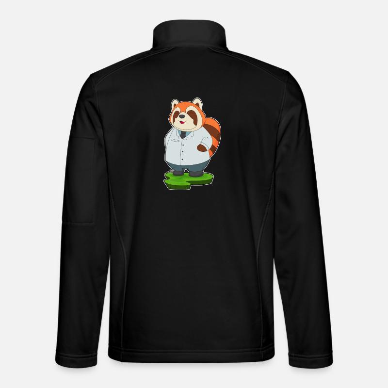 Médecin panda roux - Veste en tissu softshell Unisexe - noir