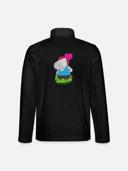 Ballon de cheval - Veste en tissu softshell Unisexe - noir
