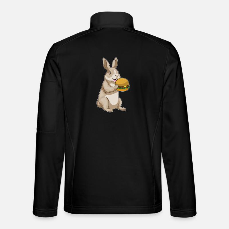 Hase Cheeseburger - Unisex Softshelljacke - Schwarz