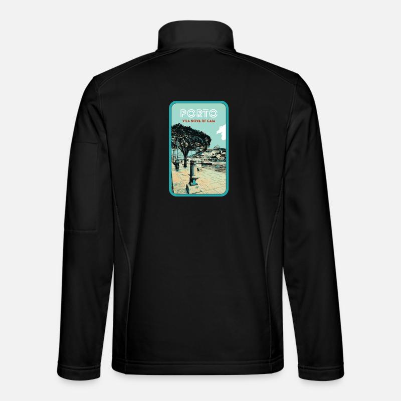 Vila Nova de Gaia: Blick auf Porto Unisex Softshelljacke