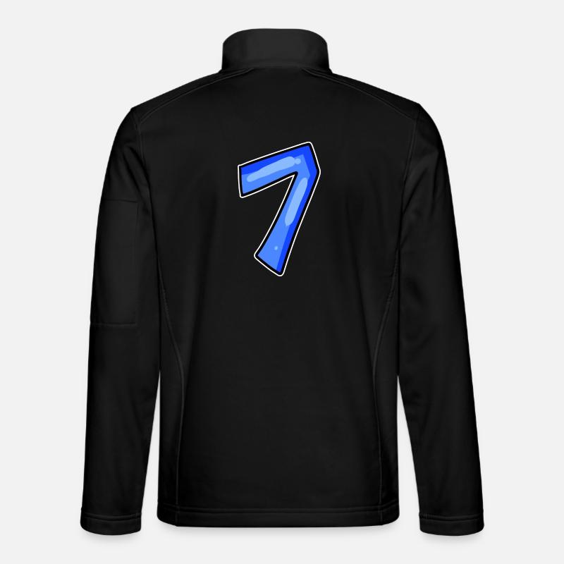 Numéro 7 Numéro - Veste en tissu softshell Unisexe - noir