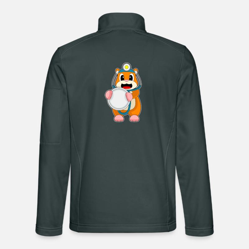 Stéthoscope Hamster Doctor Veste en tissu softshell Unisexe