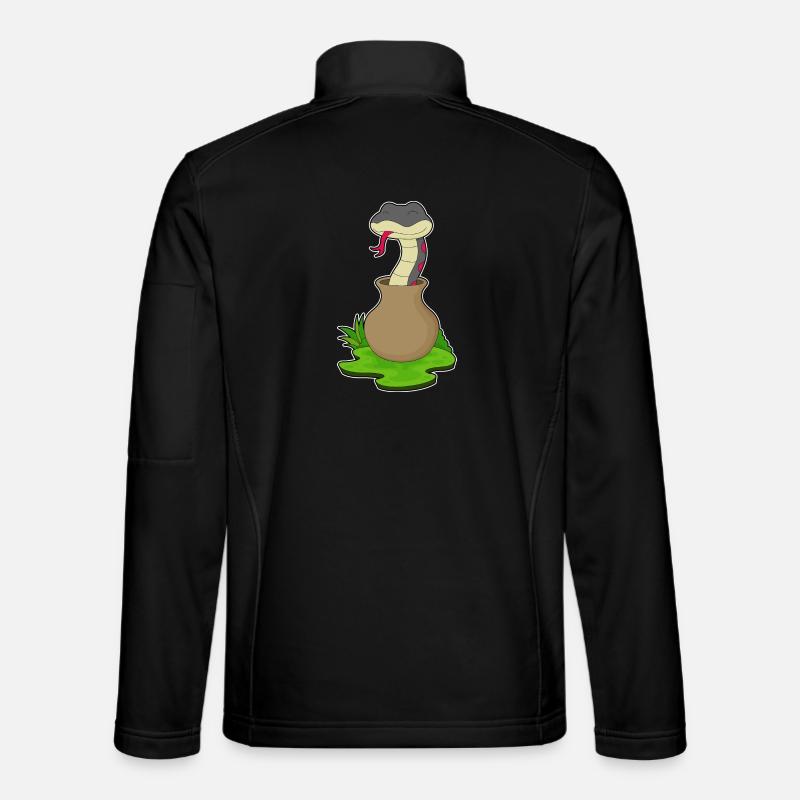 Snake Vase - Unisex Softshell Jacket - black