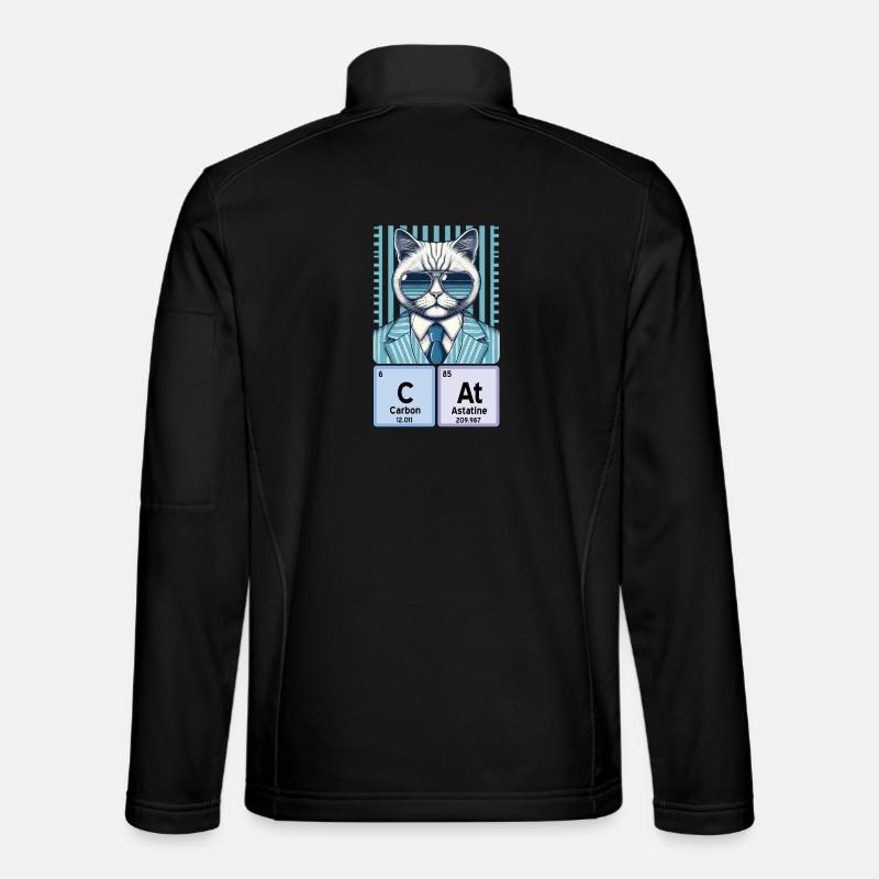 Chemie-Katze: Der coole Katalysator Unisex Softshelljacke