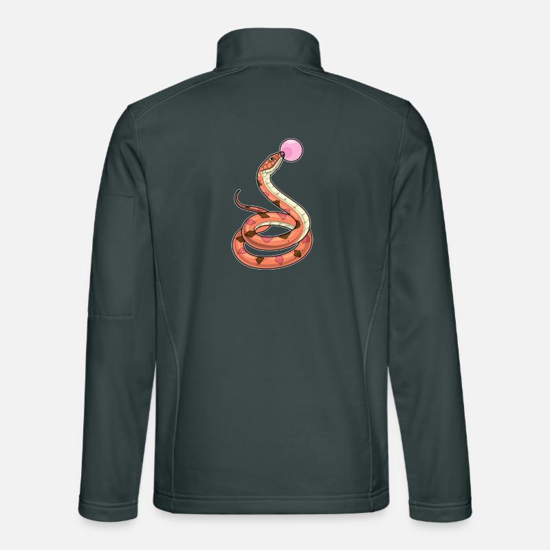 Snake Chewing Gum Unisex Softshell Jacket