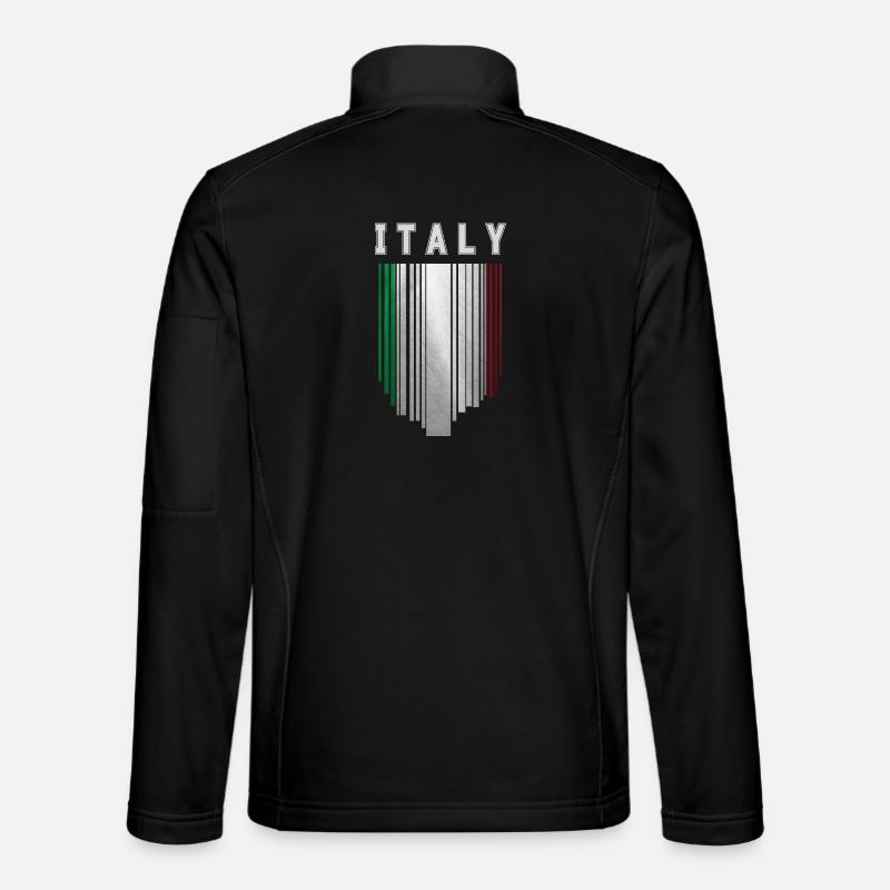 Flag of Italy, Italian pride - Unisex Softshell Jacket - black