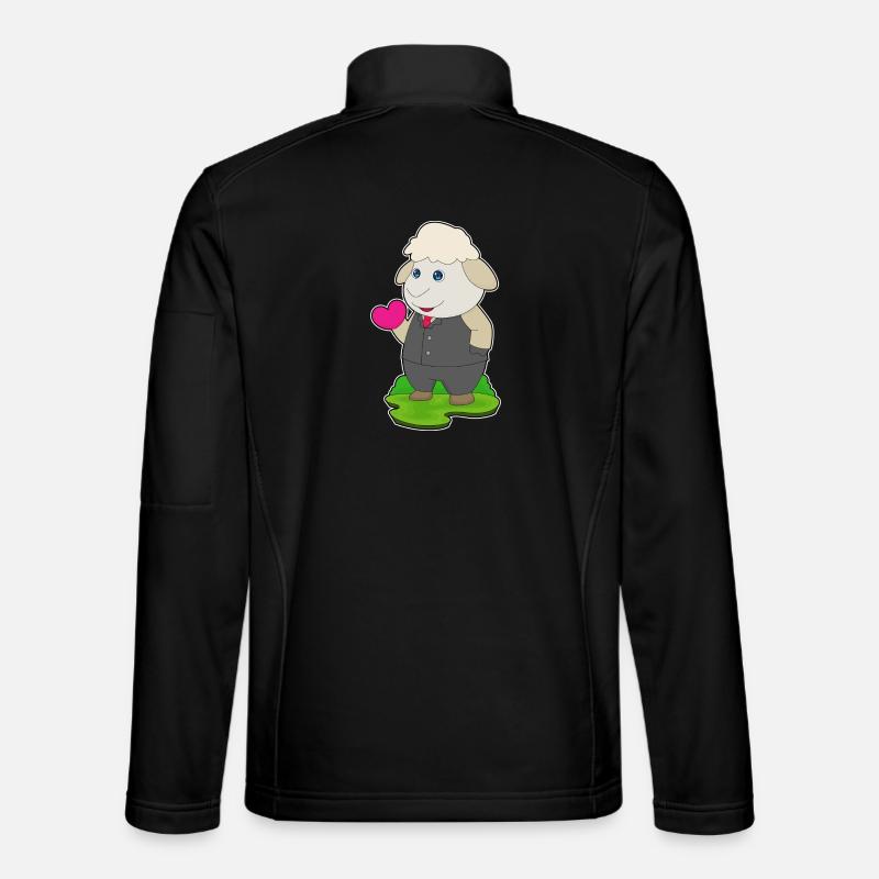 Schaf Bräutigam Anzug Hochzeit - Unisex Softshelljacke - Schwarz