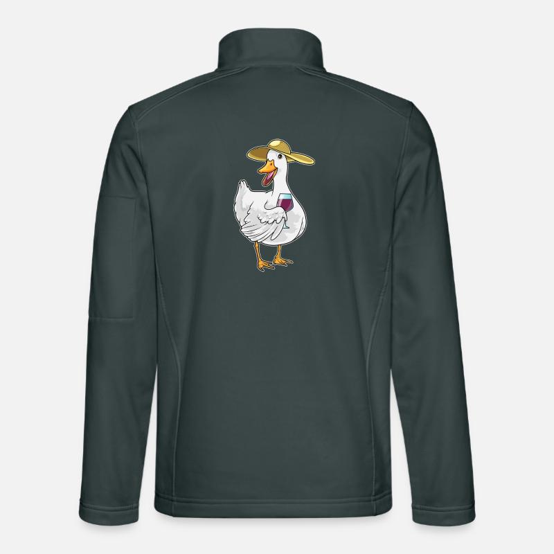 Duck red wine Unisex Softshell Jacket