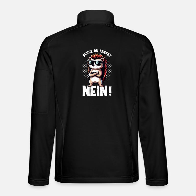 Before you ask No Hedgehog Bad mood Unisex Softshell Jacket