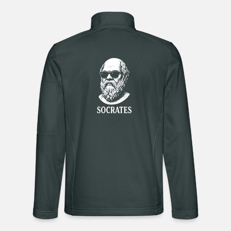 Socrate dans les ombres Veste en tissu softshell Unisexe