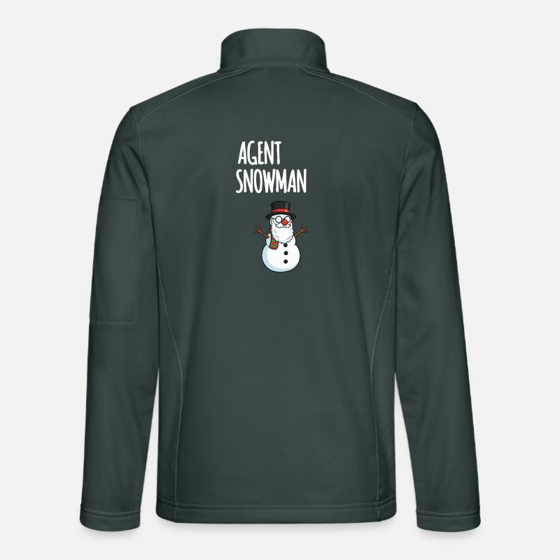 Agent Snowman Unisex Softshell Jacket