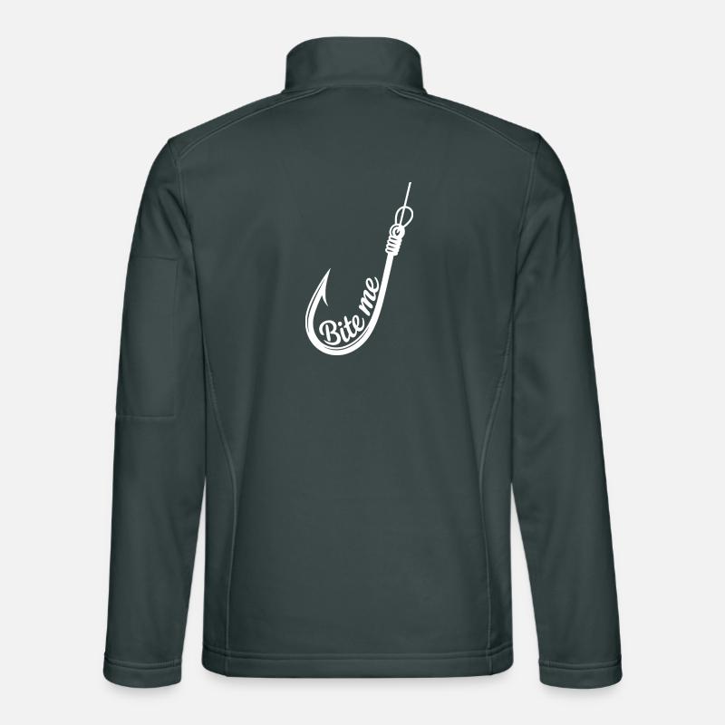 Bite Me Hook Graphic Unisex Softshell Jacket