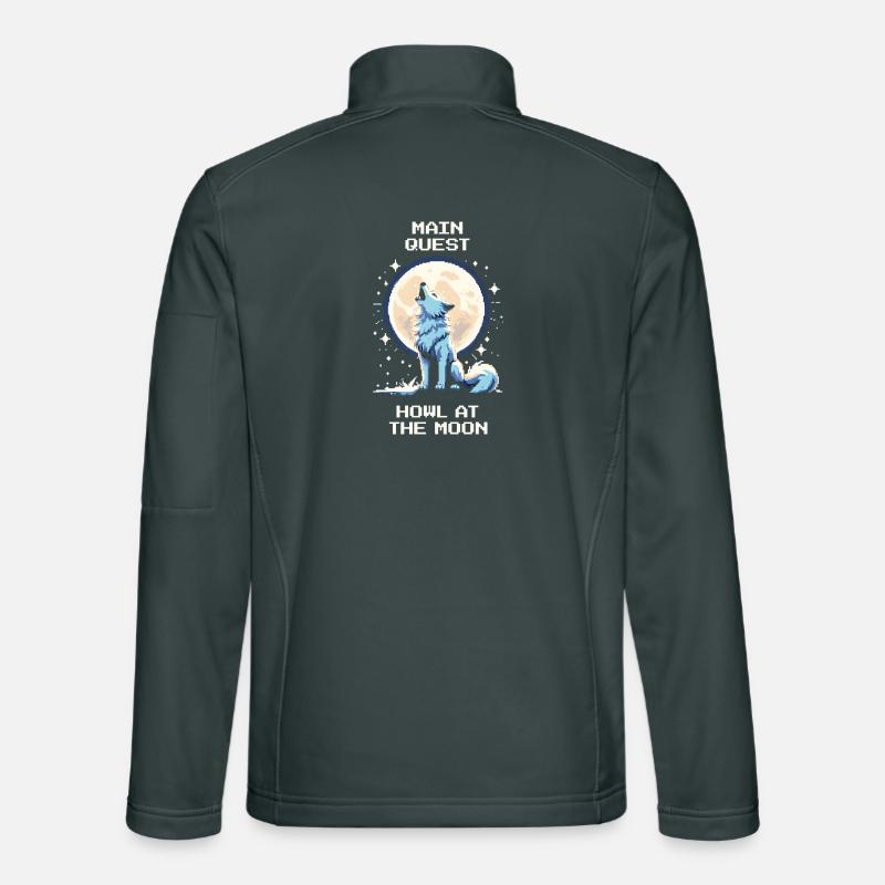 Main Quest: Howling to the Moon | Wolf Unisex Softshell Jacket