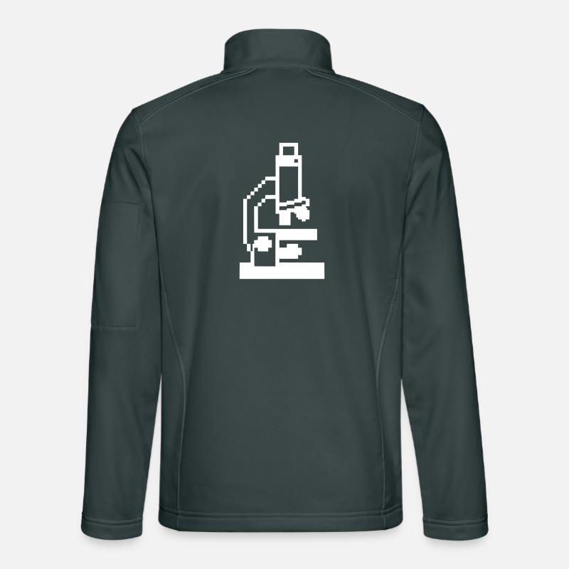 Laboratoire de microscope à pixels 8 bits Veste en tissu softshell Unisexe
