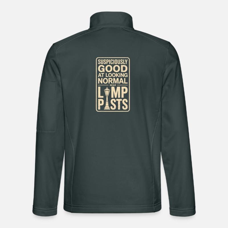 Comment paraître normal sur des lanternes | Humour de géocaching Veste en tissu softshell Unisexe