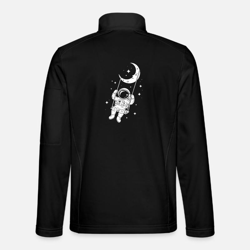 Astronaute Cosmos Spatial Swing - Veste en tissu softshell Unisexe - noir