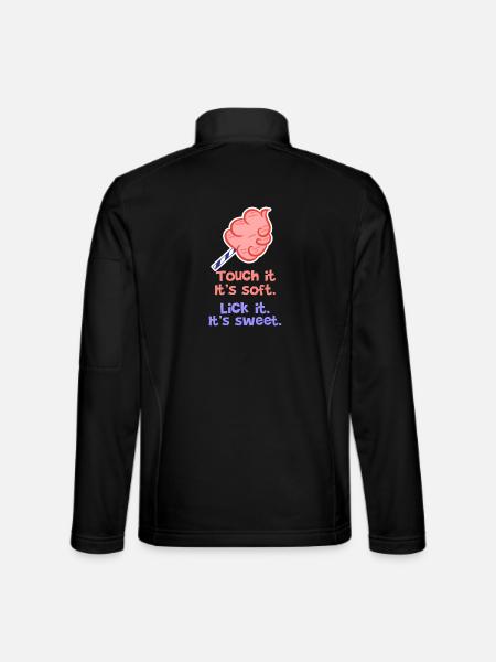 Naschkatzen Statement bonbon Süßigkeiten Lecker - Unisex Softshelljacke - Schwarz