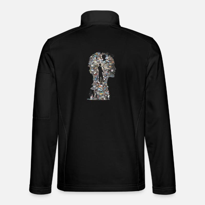 Das Puzzle Mensch - Unisex Softshelljacke - Schwarz