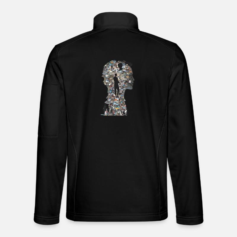 The Human Puzzle - Unisex Softshell Jacket - black