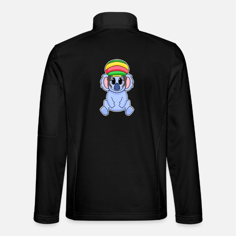 Rasta Koala - Unisex Softshell Jacket - black
