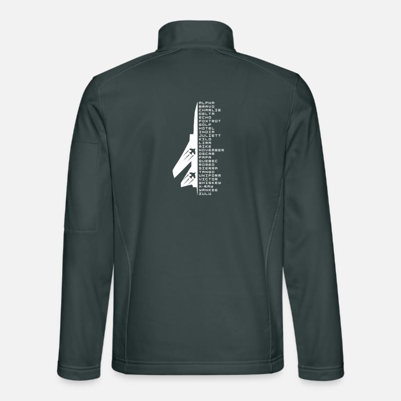 Phonetic alphabet Unisex Softshell Jacket