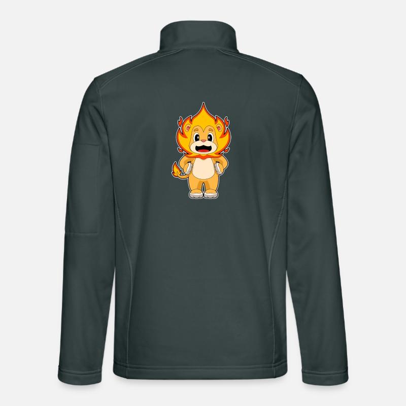 Flamme du lion Veste en tissu softshell Unisexe
