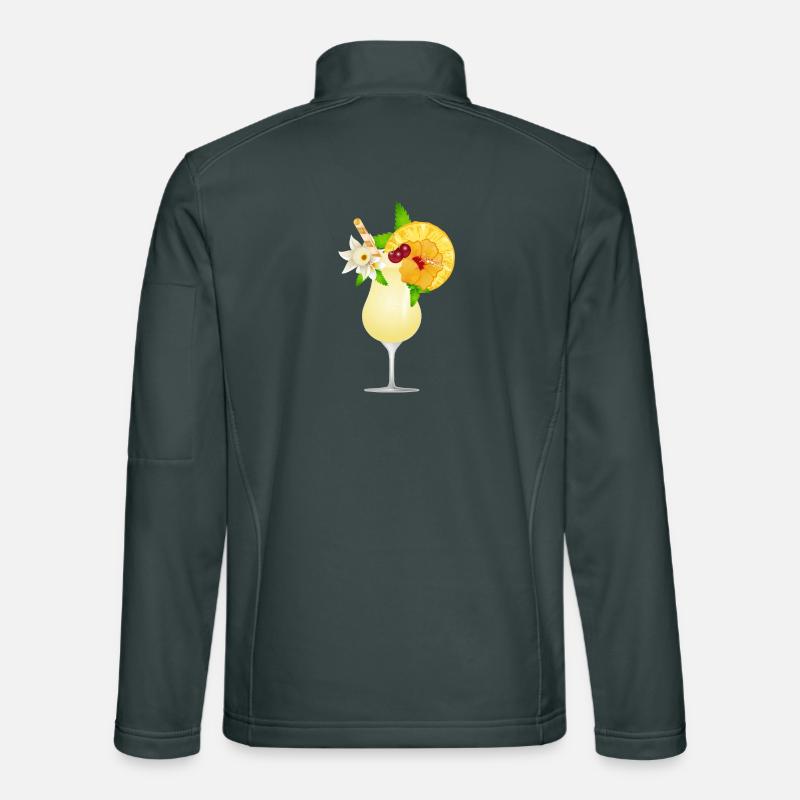 Summer cocktail decorated with fruits Unisex Softshell Jacket