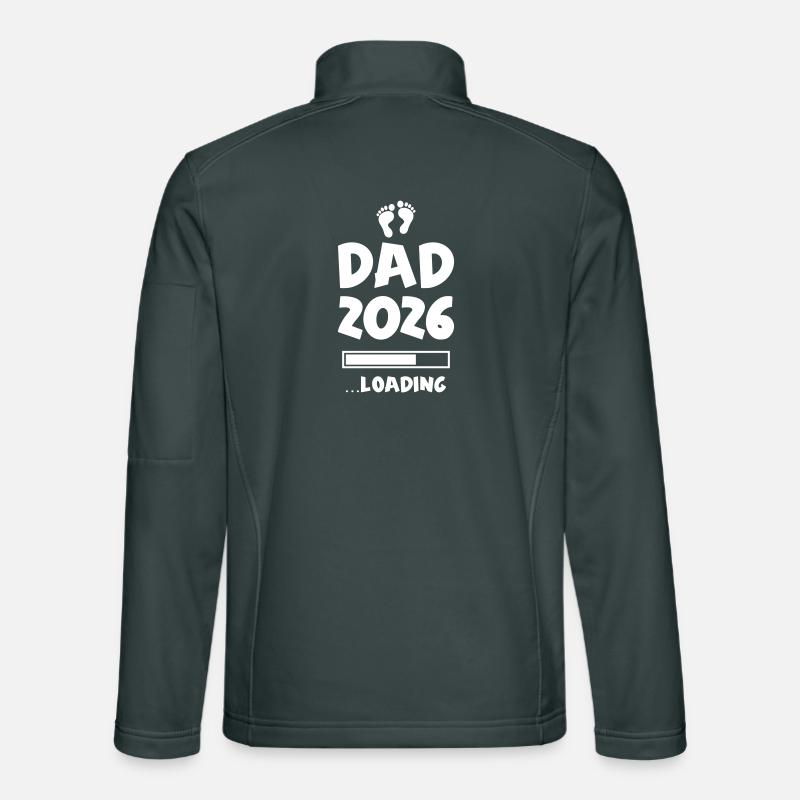 Dad 2026 Loading Papa Baby Unisex Softshell Jacket