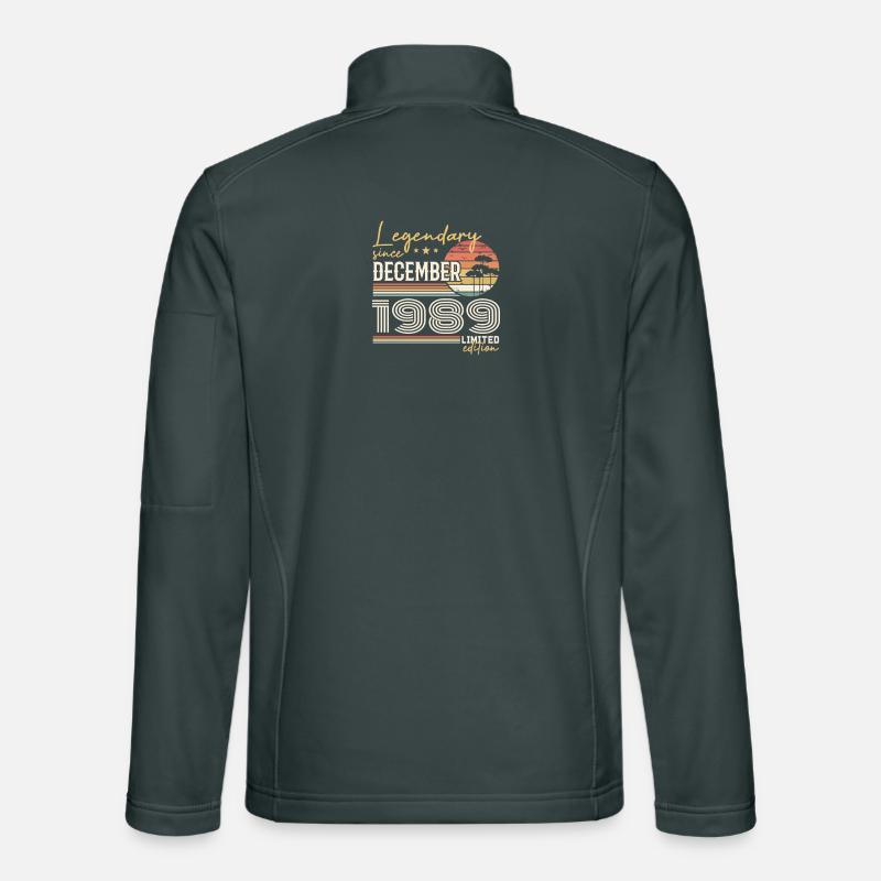 Cadeau 36e Anniversaire Décembre 1989 Veste en tissu softshell Unisexe