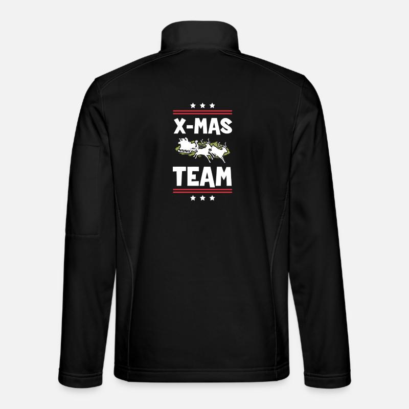 X-Mas Team - Unisex Softshelljacke - Schwarz