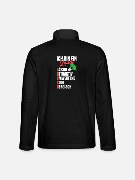 Gym BIN EIN LAUCH LÄSSIG ATTRAKTIV UMWERFEND - Unisex Softshelljacke - Schwarz - Hinten