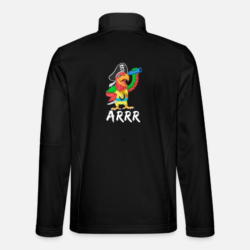 Pirate Parrot Arrr Shirt - Unisex Softshelljacke - Schwarz