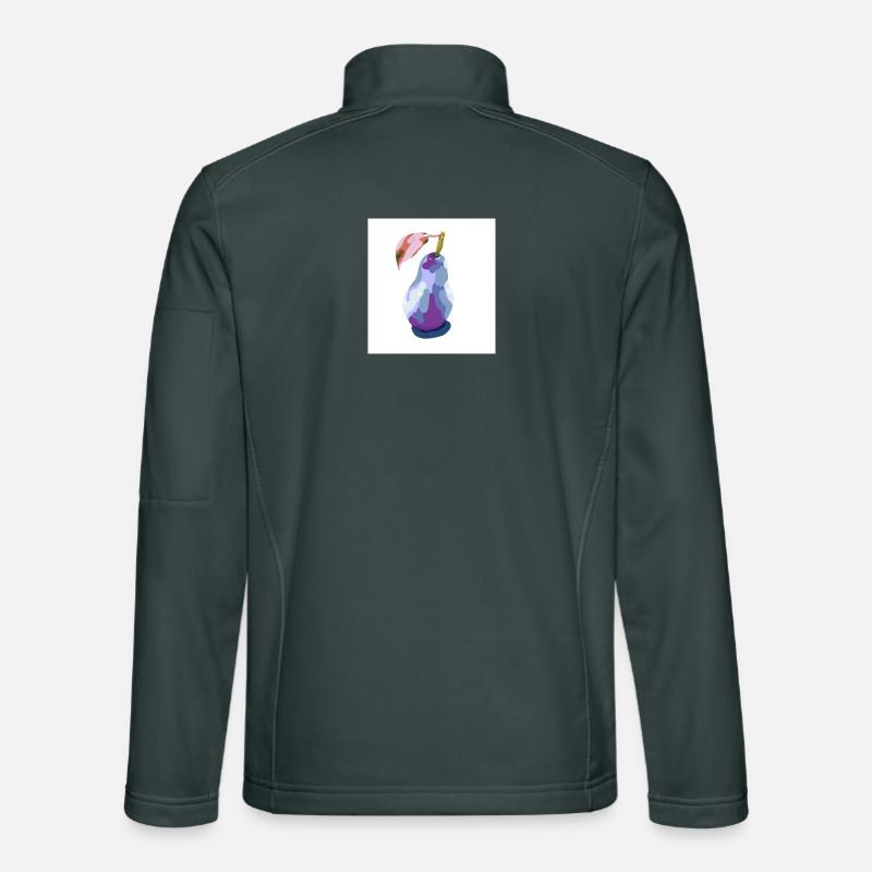Poire en pastels abstrait Veste en tissu softshell Unisexe
