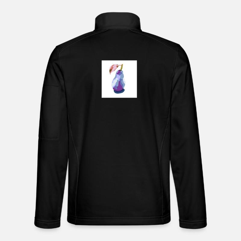 Poire en pastels abstrait - Veste en tissu softshell Unisexe - noir