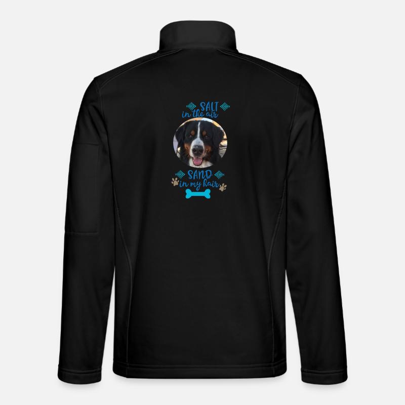 Hund - Unisex Softshelljacke - Schwarz