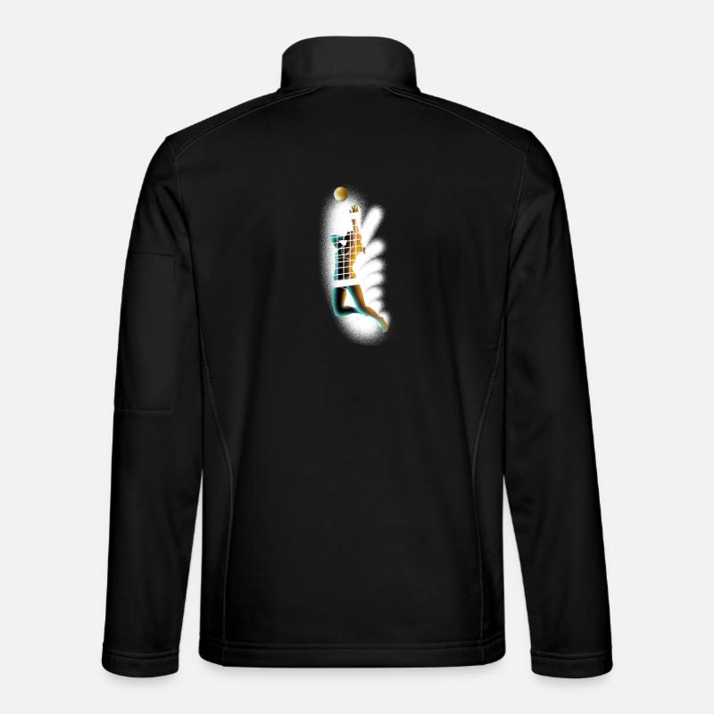 Volleyball - Unisex Softshelljacke - Schwarz