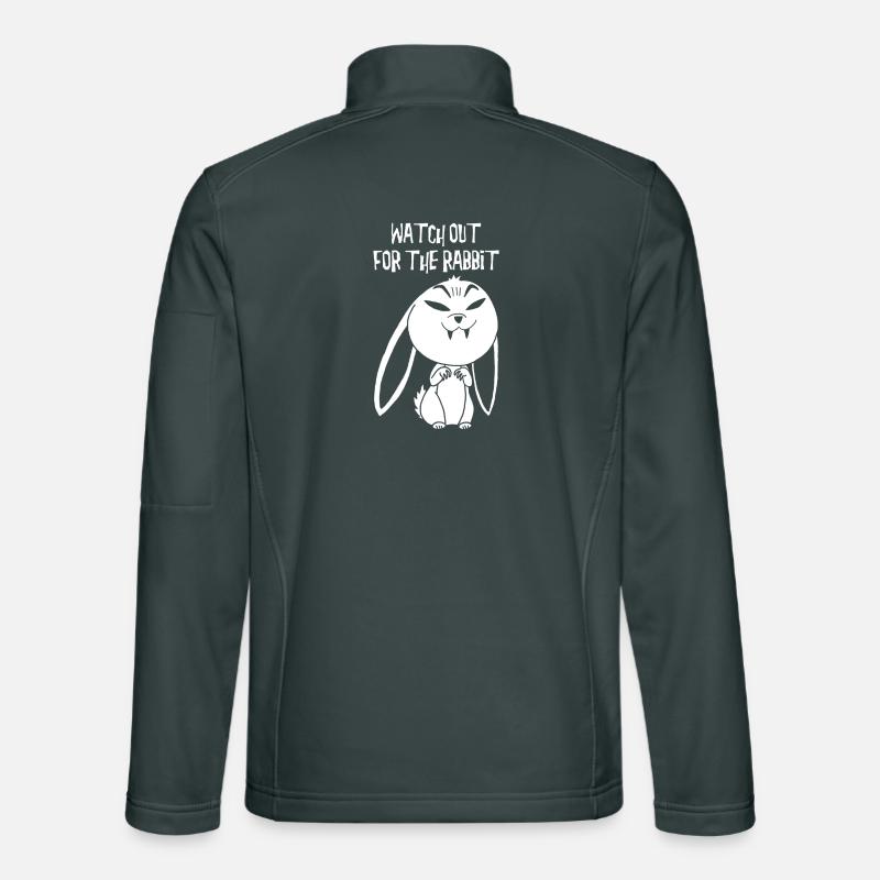 White Vampire Rabbit (English) Unisex Softshell Jacket