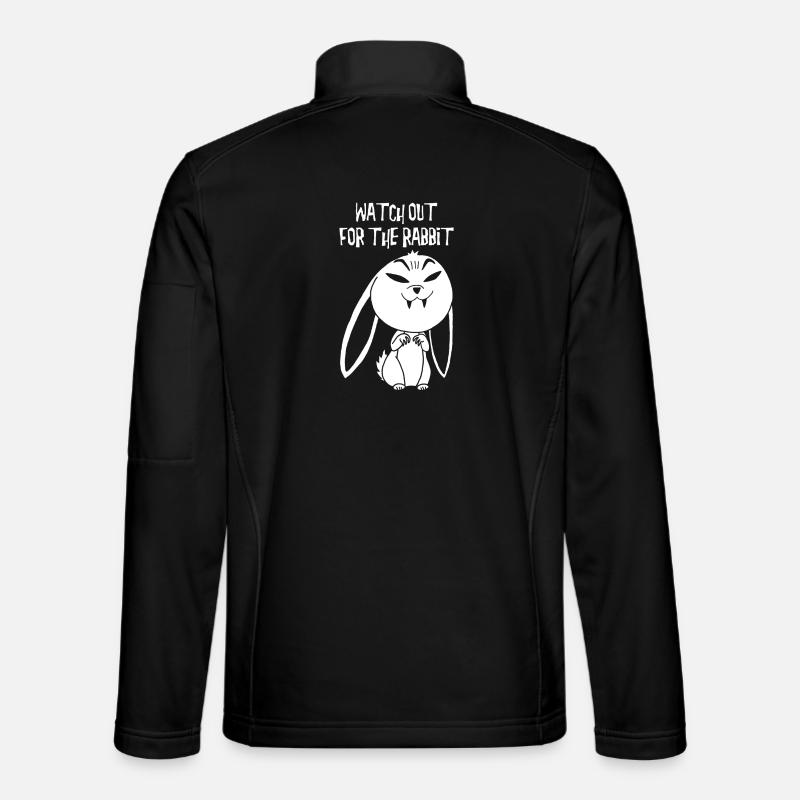 White Vampire Rabbit (English) Unisex Softshell Jacket