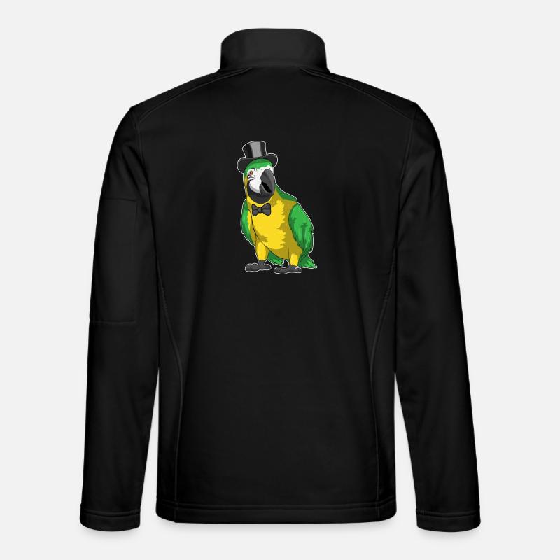 Parrot Groom Cylinder Wedding Unisex Softshell Jacket