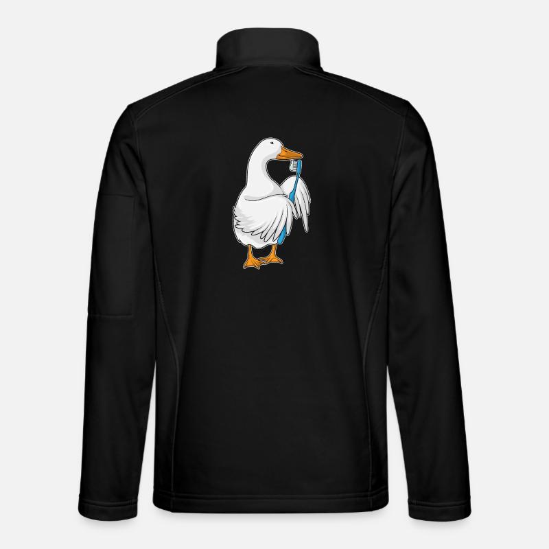 Duck Toothbrush - Unisex Softshell Jacket - black