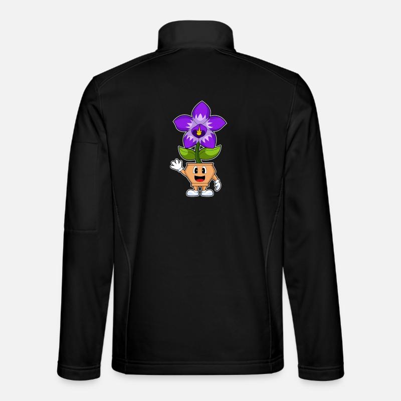 Lustige Orchidee Unisex Softshelljacke