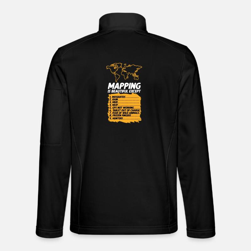 Kartografie Design Unisex Softshelljacke