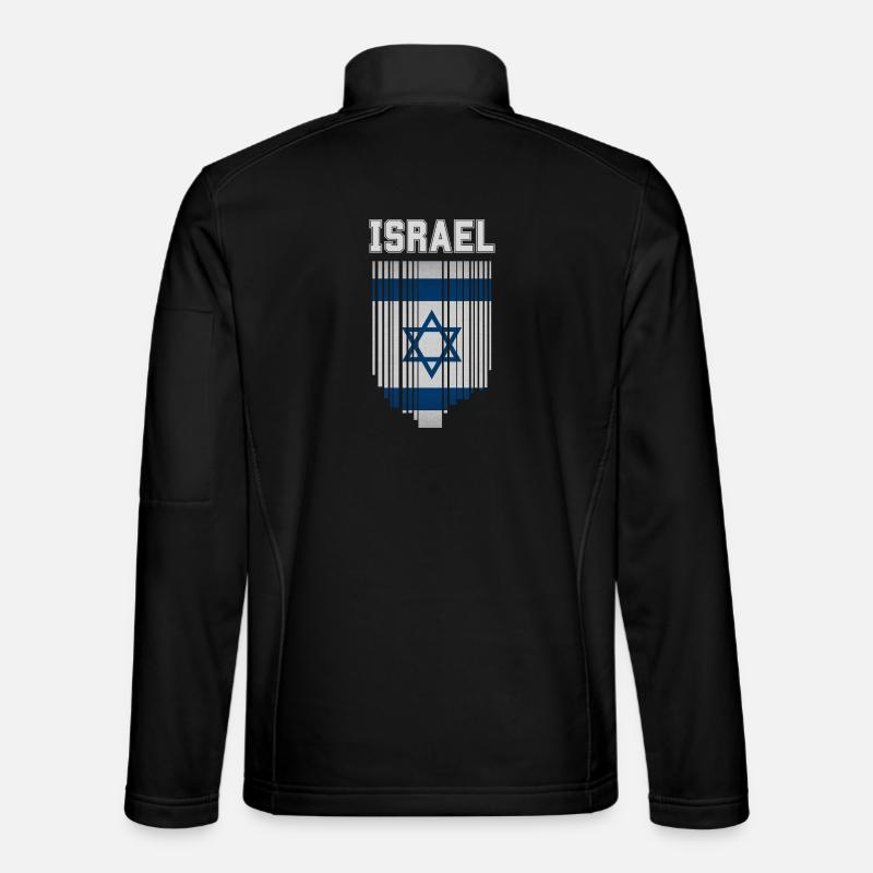 Flagge Israels, israelischer Stolz - Unisex Softshelljacke - Schwarz